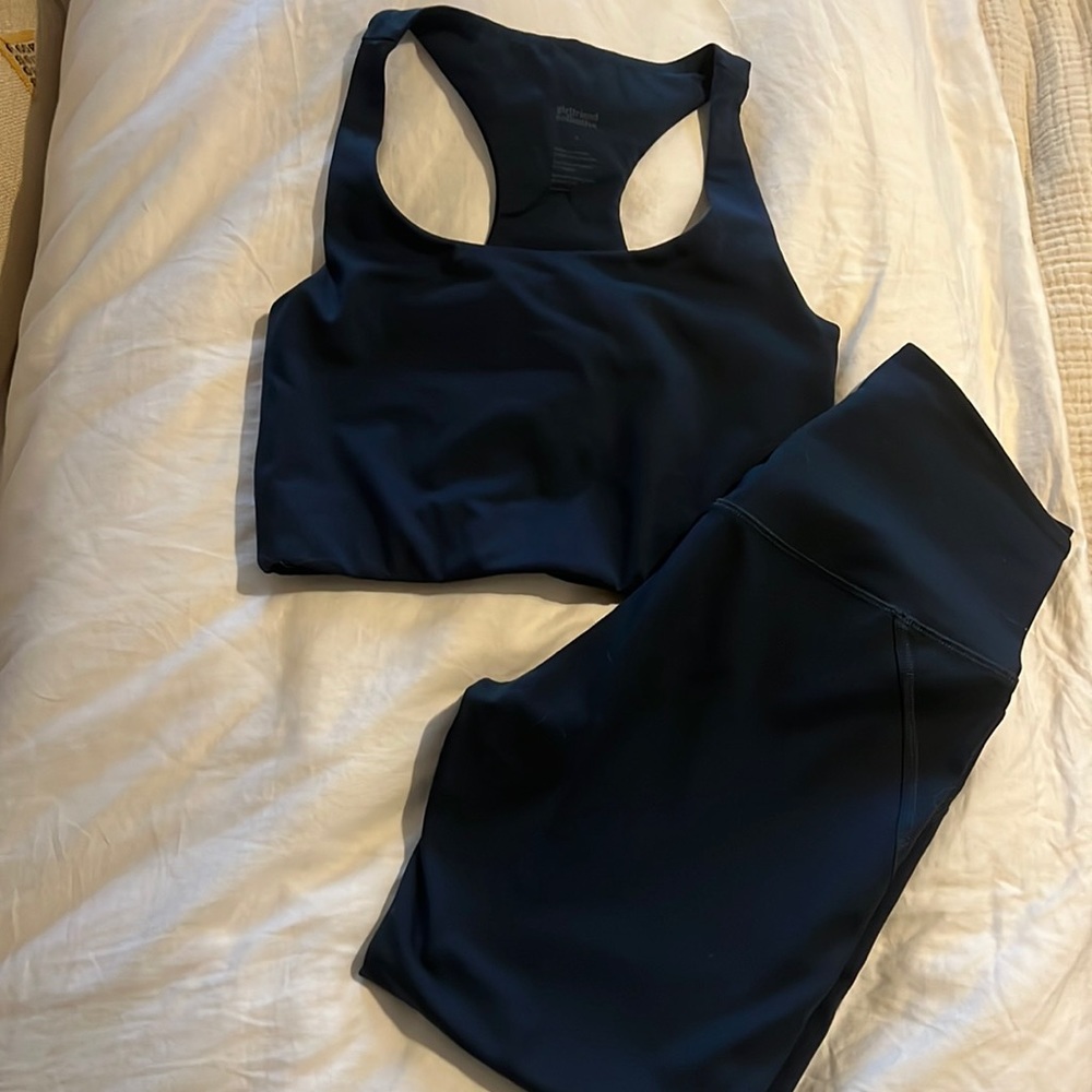 Girlfriend Collective Navy Set